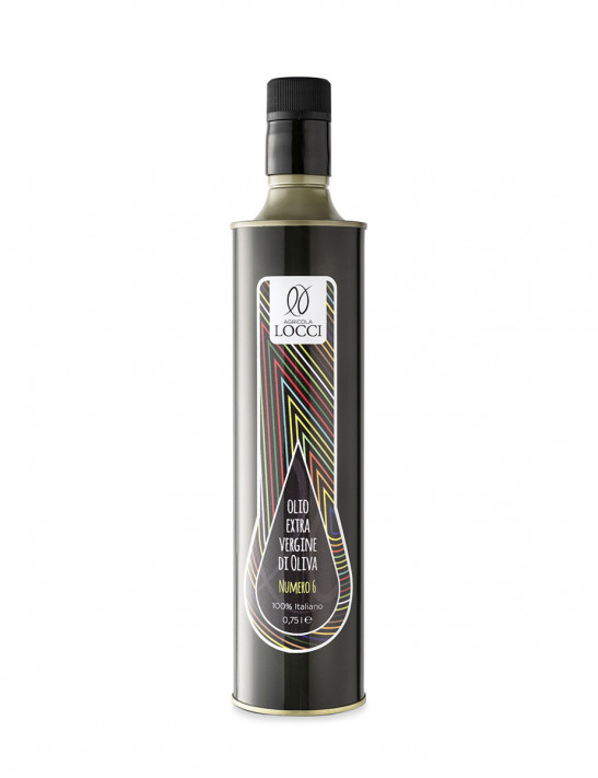 Olio Selezione Numero 6 in bottiglia metallica da 750 ml